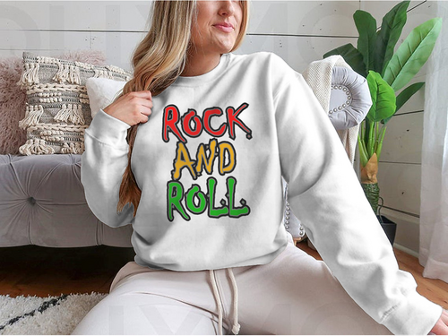 Rock And Roll Colorful, Musically Inclined and Motivational Design for