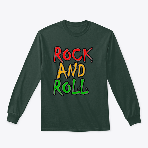 Rock And Roll Colorful, Musically Inclined and Motivational Design for