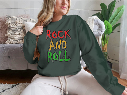 Rock And Roll Colorful, Musically Inclined and Motivational Design for