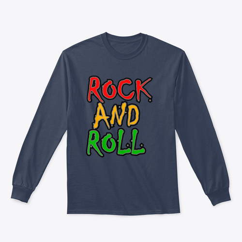 Rock And Roll Colorful, Musically Inclined and Motivational Design for