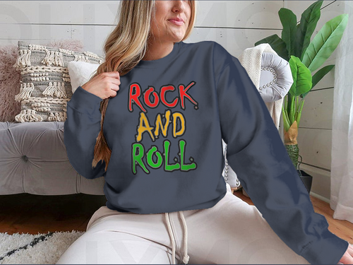 Rock And Roll Colorful, Musically Inclined and Motivational Design for