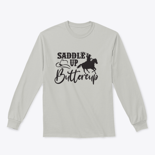 Saddle Up Buttercup Logo Design for Sweatshirt