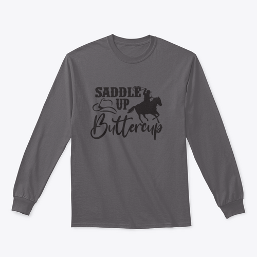 Saddle Up Buttercup Logo Design for Sweatshirt