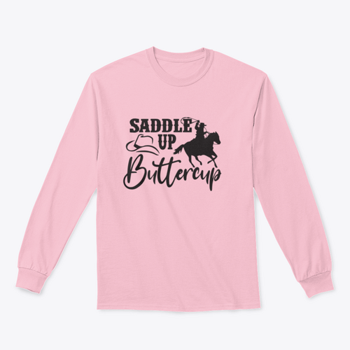 Saddle Up Buttercup Logo Design for Sweatshirt