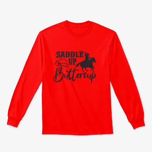 Saddle Up Buttercup Logo Design for Sweatshirt