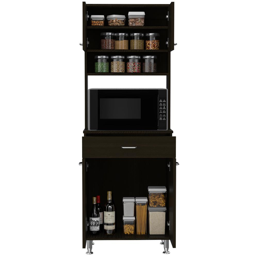 Helis 60 Kitchen Pantry Black Wengue