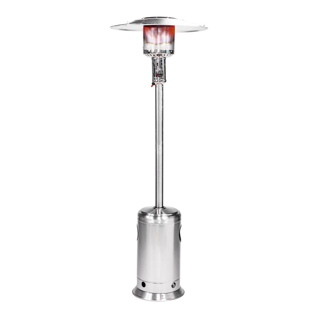 Propane Patio Heater w/Wheel Outdoor Heater 48,000BTU Stainless Steel