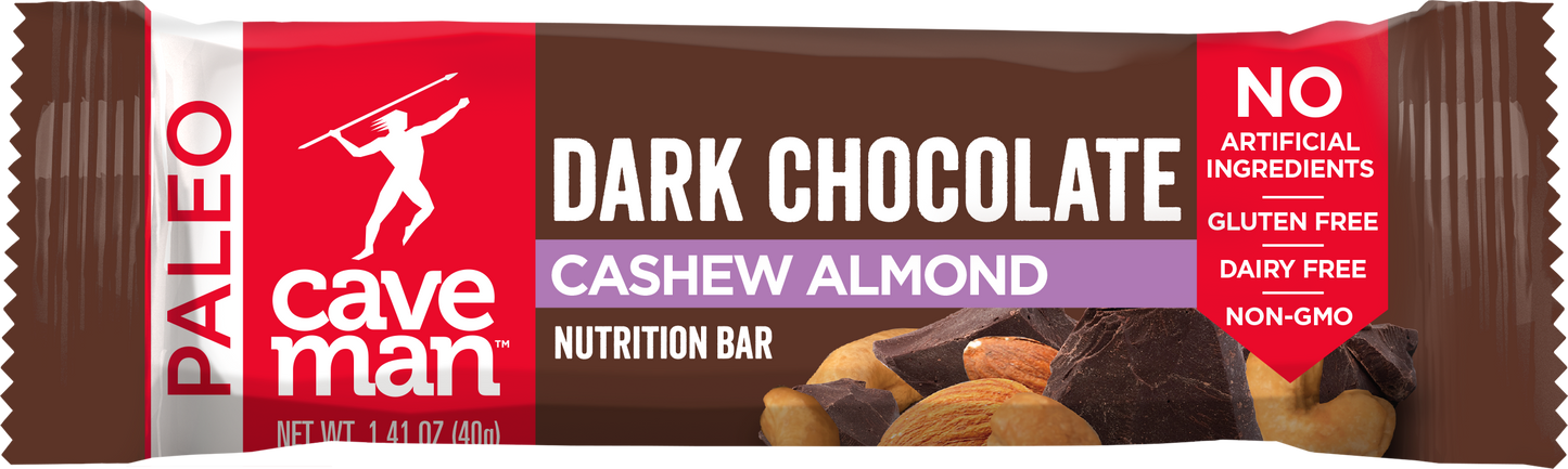 Dark Chocolate Cashew Almond Nutrition Bars