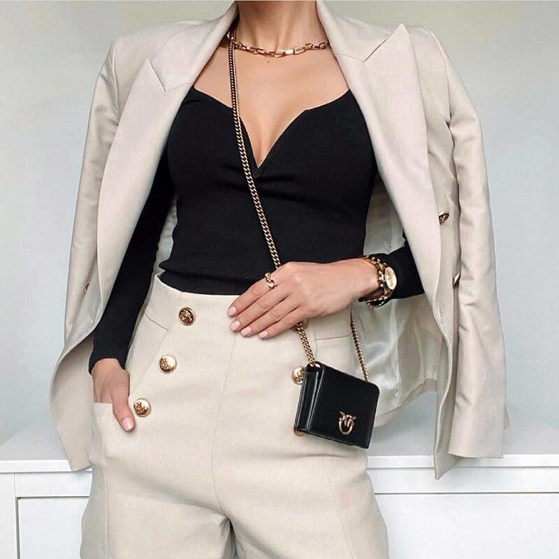 Sexy Women Bomb Knitted Bodysuits Soft Slim Jumpsuits