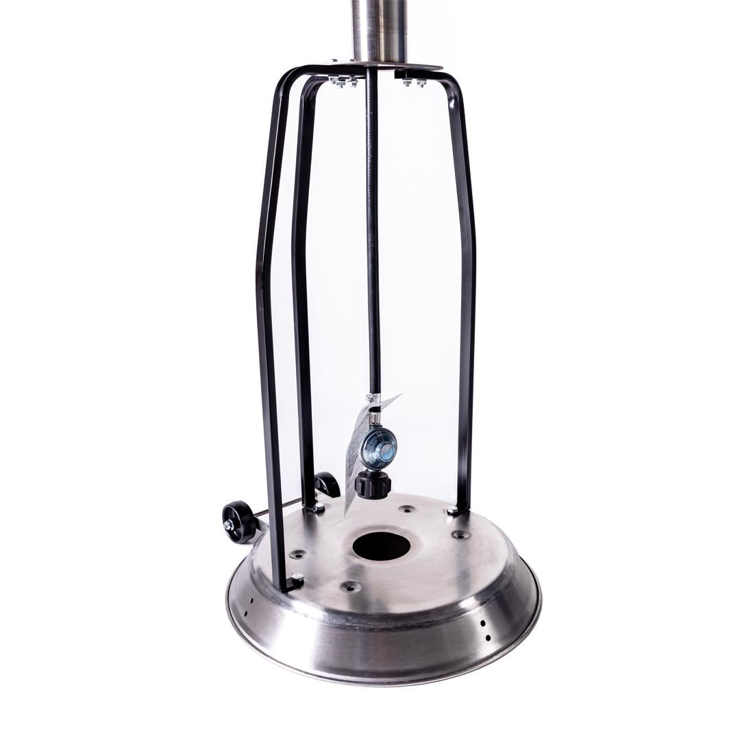 Propane Patio Heater w/Wheel Outdoor Heater 48,000BTU Stainless Steel