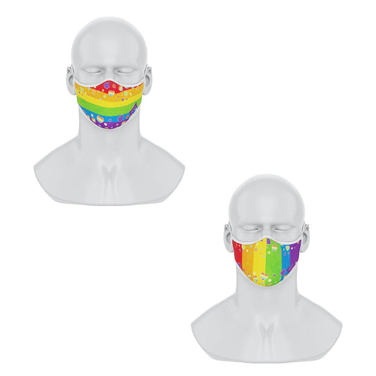 Maskery Premium Face Masks Rainbow Series 2pcs