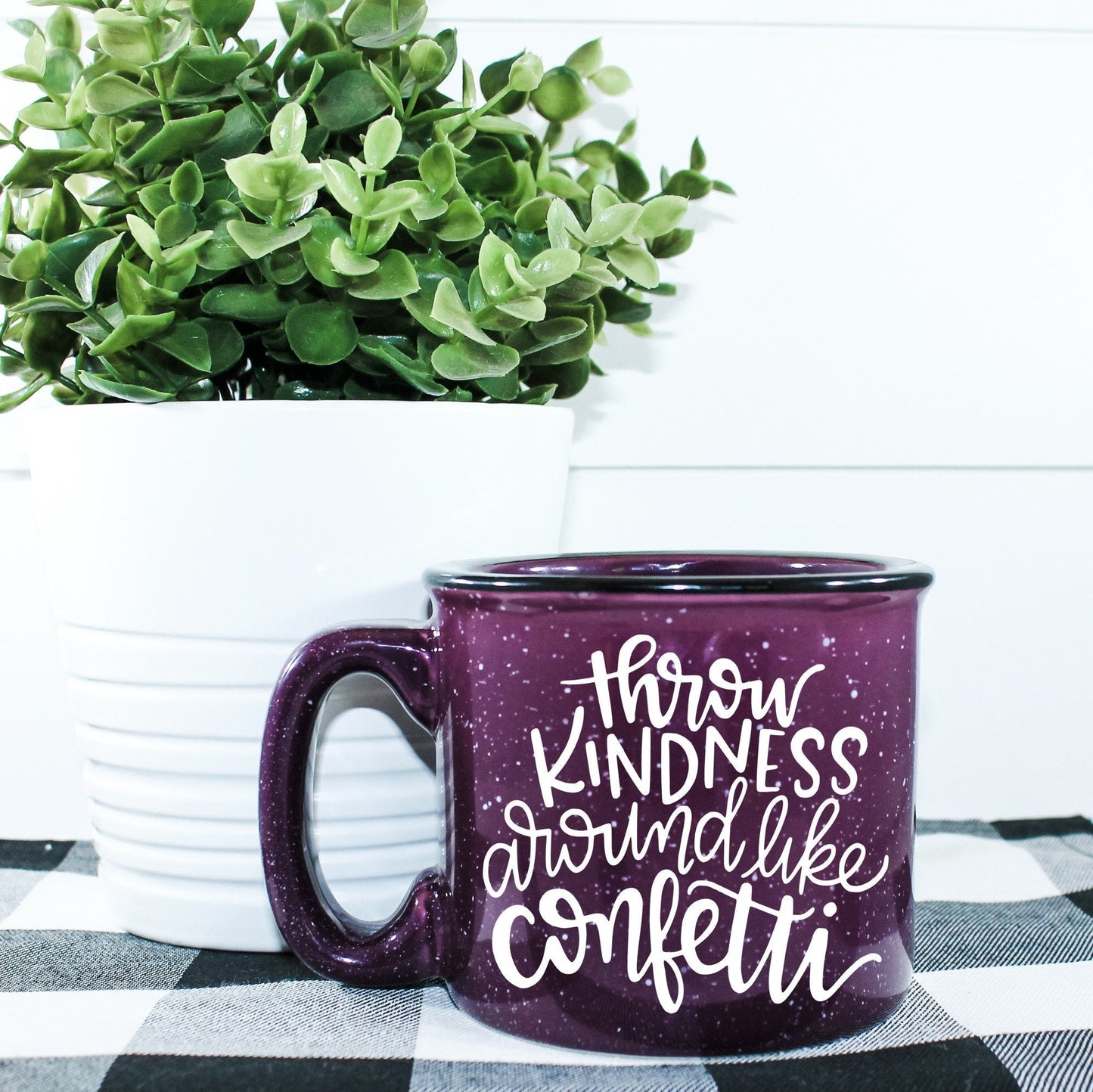 Throw Kindness Around Like Confetti Campfire Mug